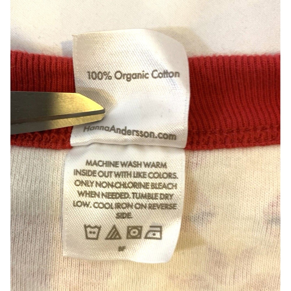 Hanna Andersson Pajama Top Womens XXL Reindeer Christmas PJ Holiday Red White - Picture 8 of 9